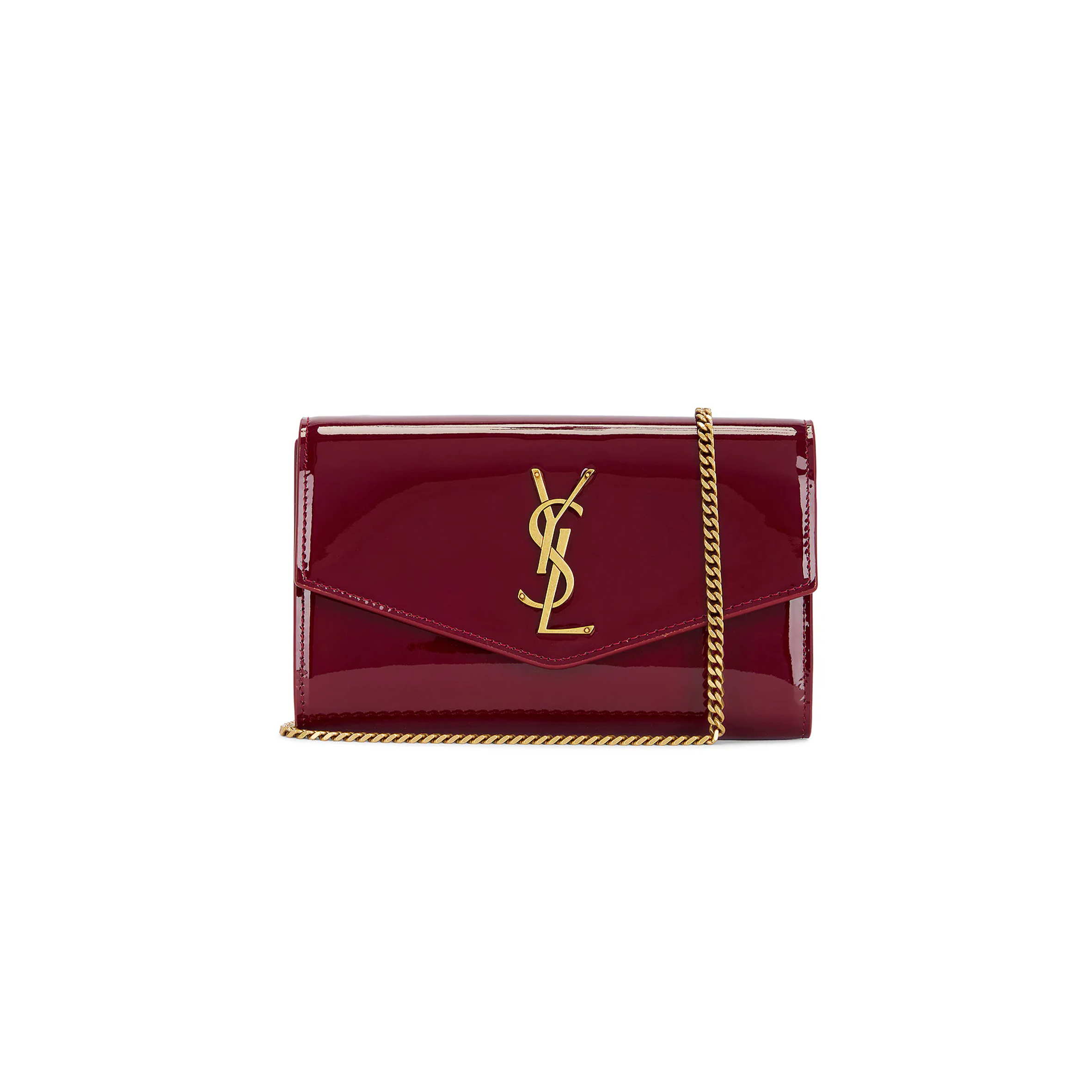 YSL UPTOWN CHAIN WALLET IN PATENT LEATHER 607788BMIIW6259 (19*12*3cm)